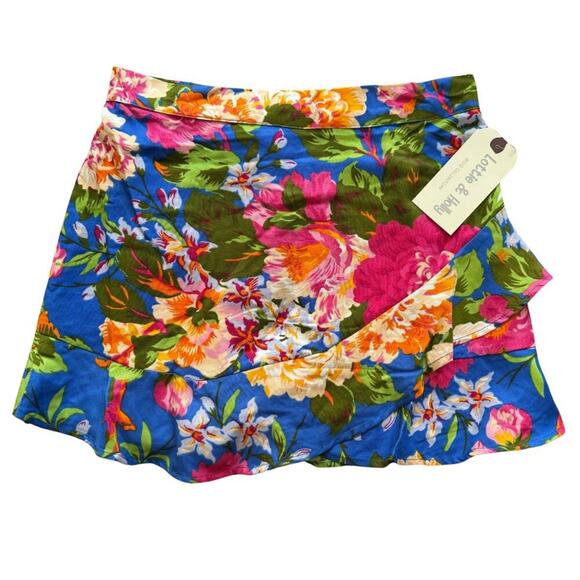 Band of Gypsies Floral Mini Dress Set - Blue and Pink - Picture 4 of 8